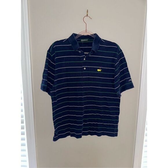 Masters Logo Golf Polo Shirt Augusta National Shop Golf Men's Size Medium Vintag - Picture 1 of 4